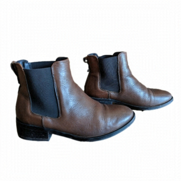 Leather boots Aldo women Wicoeni women's leather Ankle boots Sz 5, Euro 35 - Picture 2 of 8